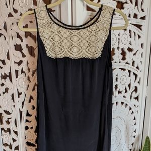 Burning torch silk tunic dress